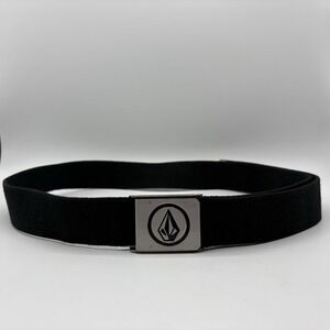 VOLCOM STONE SKATEBOARDS BLACK WEB BELT W BUCKLE BOTTLE OPENER VTG 90S Y2K SKATE